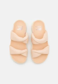 Sorel Viibe Twist Slide - Mules - Nova Sand/Chalk -Sorel Sales Store 4d895d54e0fd498fb2e15373d58f66e3