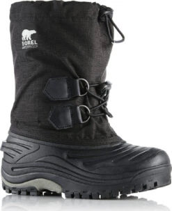 Sorel Little Kid's Super Trooper Waterproof Boots -40F/-40C|-|Bottes Imperméables Super Trooper Petit Enfant -40F/-40C -Sorel Sales Store SRL 1638032 7EBlack 20 20Light 20Grey
