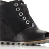 Sorel Joanie Mesh Wedge Booties - Women's|-|Bottillons Compensés En Maille Joanie Femme -Sorel Sales Store SRL 1660341 7EBlack 20 20Dove