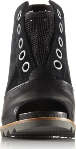 Sorel Joanie Mesh Wedge Booties - Women's|-|Bottillons Compensés En Maille Joanie Femme -Sorel Sales Store SRL 1660341 7EBlack 20 20Dove 7EFront
