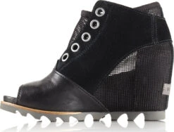 Sorel Joanie Mesh Wedge Booties - Women's|-|Bottillons Compensés En Maille Joanie Femme -Sorel Sales Store SRL 1660341 7EBlack 20 20Dove 7ESide