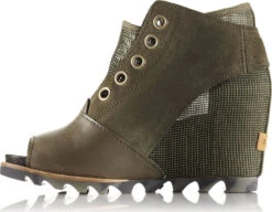 Sorel Joanie Mesh Wedge Booties - Women's|-|Bottillons Compensés En Maille Joanie Femme -Sorel Sales Store SRL 1660341 7ENori 20 20Black 7ESide