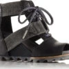 Sorel Joanie Lace Wedge Sandals - Women's|-|Sandales Compensées à Lacets Joanie Femme 2 Sorel Joanie Lace Wedge Sandals - Women's|-|Sandales Compensées à Lacets Joanie Femme -Sorel Sales Store SRL 1662511 7EBlack 20 20Dark 20Fog