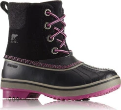 Sorel Slimpack II Lace Waterproof Boots - Big Kids|-|Bottes Imperméables à Lacets Slimpack II Grand Enfant -Sorel Sales Store SRL 1690501 NG 7EBlack 20 20Kettle