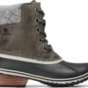 Sorel Slimpack II Lace Felt Waterproof Boots - Women's|-|Bottes Imperméables à Lacets Slimpack II - Femme -Sorel Sales Store SRL 1702251 7EQuarry 20 20Black