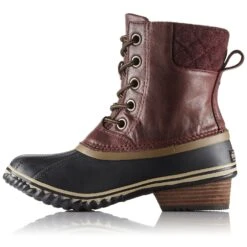 Sorel Slimpack II Lace Felt Waterproof Boots - Women's|-|Bottes Imperméables à Lacets Slimpack II - Femme -Sorel Sales Store SRL 1702251 7ERedwood 20 20Britis 7ESide