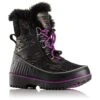 Sorel Little Kid's Tivoli II Metal Waterproof Boots|-|Bottes Imperméables Tivoli II Metal Petit Enfant -Sorel Sales Store SRL 1703031 7EBlack 20 20Bright 20Plum