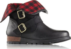 Sorel Major Moto Plaid Boots - Women's|-|Bottes Major Moto à Carreaux Femme -Sorel Sales Store SRL 1708891 7E 7EDetail 20Black 20 20Dark 20Fog