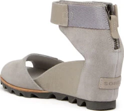 Sorel Joanie Suede And Full Grain Combination Sandals - Women's|-|Sandales Joanie En Toile Et Cuir Pleine Fleur Femme -Sorel Sales Store SRL 1734981 7EDove 20 20Quarry 7EBack