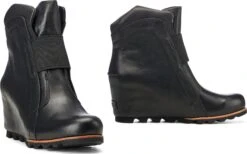 Sorel Fiona Wedge Lux Bootsie - Women's|-|Bottes à Semelle Compensée Fiona Lux Femme -Sorel Sales Store SRL 1749131 7E 7EStudio 20Side 20Black 20 20Dark 20Grey