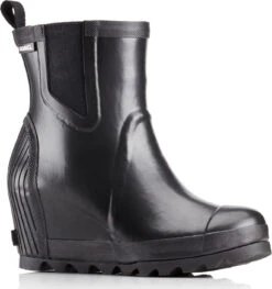 Sorel Joan Rain Wedge Boots - Women's|-|Bottes De Pluie à Semelle Compensée Joan Femme -Sorel Sales Store SRL 1749241 7EBlack 20 20Sea 20Salt 05d0ab02 85fd 4994 8545 7cf1683602a9