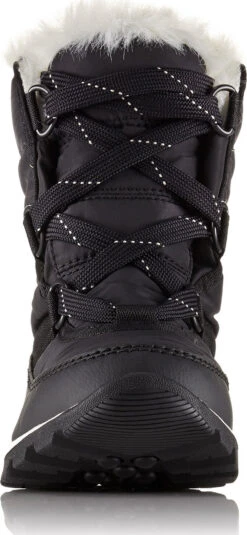 Sorel Big Kid's Whitney Short Lace Waterproof Boots -25F/-32C|-|Bottes Imperméables à Lacets Whitney Grand Enfant -25F/-32C -Sorel Sales Store SRL 1767401 7EBlack 20 20Sea 20Salt 20 20F18 7EFront 1576bc76 6689 4297 9ce4 4918e3c47c26