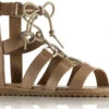 Sorel Ella Lace Up Full Grain Leather Sandals - Women's|-|Sandales à Lacets En Cuir Pleine Fleur Ella Femme