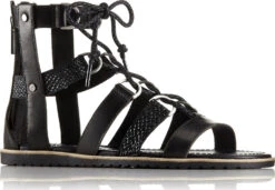 Sorel Ella Lace Up Full Grain Leather And Suede Sandals - Women's|-|Sandales à Lacets En Suédine Et Cuir Plein Fleur Ella Femme