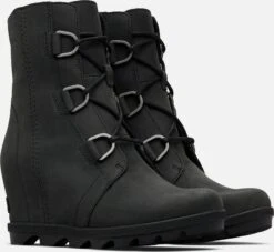 Sorel Joan Of Arctic II Wedge II Boots - Women's|-|Bottes à Semelles Compensées Joan Of Arctic II - Femme -Sorel Sales Store SRL 1808561 7E 7EFront 20Black