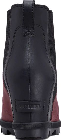 Sorel Joan Of Arctic Wedge II Chelsea Boots - Women's|-|Bottes Chelsea à Semelles Compensées Joan Of Arctic II Femme -Sorel Sales Store SRL 1821331 7ERich 20Wine 7EBack