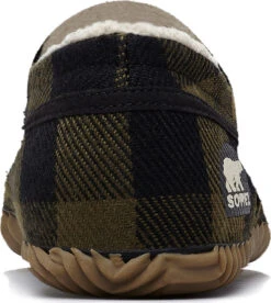 Sorel Dude Moc Textile Tartan Slipper - Men's|-|Pantoufles Avec Textile à Motif Tartan Sorel Dude Moc - Homme -Sorel Sales Store SRL 1832181 7EBlack 20Green 20Plaid 7EBack