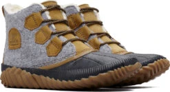 Sorel Out N About Plus Leather And Felt Textile Boots - Women's|-|Bottes En Cuir Et Tissu Feutré Out N About Plus - Femme -Sorel Sales Store SRL 1834081 7EQuarry 7EAlt
