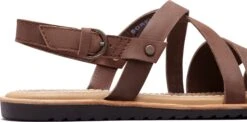 Sorel Ella Criss Cross Full Grain Leather Sandals - Women's|-|Sandales à Lanières Croisées En Cuir Pleine Fleur Ella Femme -Sorel Sales Store SRL 1841301 7ETobacco 7Ezoom