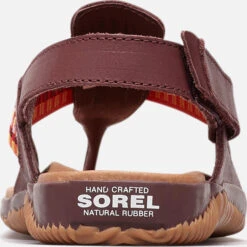 Sorel Out 'N About Plus Full Grain Leather Sandals - Women's|-|Sandales En Cuir Pleine Fleur Out 'N About - Femme -Sorel Sales Store SRL 1848471 7EElderberry 7EBack b4377387 5372 43de 8ab1 8bc7c02013bb