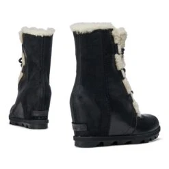 Sorel Joan Of Arctic Wedge II Shearling Boots - Women's|-|Bottes Joan Of Arctic Wedge II Shearling - Femme -Sorel Sales Store SRL 1877081 7E 7EStudio 20Back 20Black