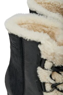 Sorel Joan Of Arctic Wedge II Shearling Boots - Women's|-|Bottes Joan Of Arctic Wedge II Shearling - Femme -Sorel Sales Store SRL 1877081 7E 7EStudio 20Detail 20Black