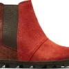 Sorel Joan Of Arctic Wedge II Chelsea Boots - Women's|-|Bottes Joan Of Arctic Wedge II Chelsea - Femme -Sorel Sales Store SRL 1877131 7ECarnelian 20Red