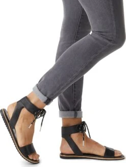 Sorel Ella™ Ankle Lace Sandals - Women's|-|Sandales Ella™ Ankle Lace - Femme -Sorel Sales Store SRL 1891821 7E 7EModel 20Black