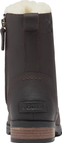Sorel Emelie Short Lace Cozy Boot - Women's|-|Bottes Courtes à Lacets Courtes Emelie - Femme -Sorel Sales Store SRL 1915601 7E 7EBack 20Blackened 20Brown