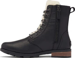 Sorel Emelie Short Lace Cozy Boot - Women's|-|Bottes Courtes à Lacets Courtes Emelie - Femme -Sorel Sales Store SRL 1915601 7E 7ESide1 20Black