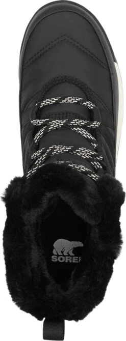 Sorel Whitney II Short Lace & Faux Fur Cuff Short Boots - Women's|-|Bottines à Lacets & Manchette En Fausse Fourrure Whitney II - Femme -Sorel Sales Store SRL 1916841 7E 7ETop 20Black
