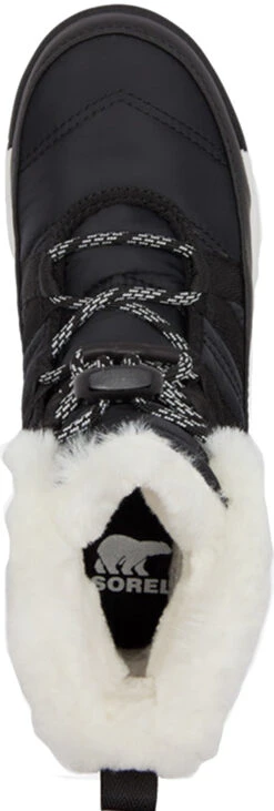 Sorel Whitney II Short Lace Waterproof Boots - Big Kids|-|Bottes Imperméables à Lacets Courtes Whitney II - Grand Enfant -Sorel Sales Store SRL 1920341 7E 7ETop 20Black