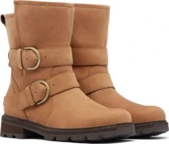 Sorel Lennox Moto Cozy Boot - Women's|-|Bottes à Douillett Lennox Moto - Femme -Sorel Sales Store SRL 1929881 7E 7ESide2 20Velvet 20Tan
