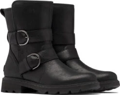 Sorel Lennox Moto Cozy Boot - Women's|-|Bottes à Douillett Lennox Moto - Femme -Sorel Sales Store SRL 1929881 7E 7Edouble 20Black
