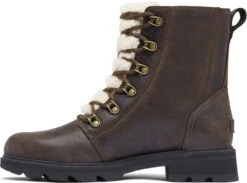 Sorel Lennox Lace Cozy Boots - Women's|-|Bottes à Lacets Cozy De Lennox - Femme -Sorel Sales Store SRL 1930961 7E 7ESide 20Blackened 20Brown