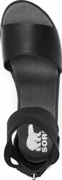 Sorel Cameron Flatform Ankle Strap Wedge Sandals - Women's|-|Sandales Compensées Bride à Cheville Plateforme Cameron - Femme -Sorel Sales Store SRL 1936851 7E 7ETop 20Black