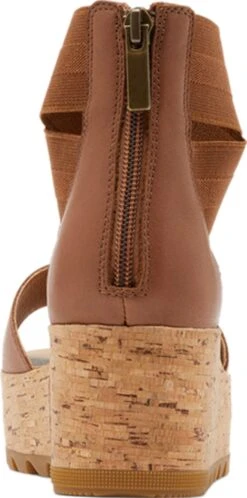 Sorel Cameron Flatform Ankle Strap Wedge Sandals - Women's|-|Sandales Compensées Bride à Cheville Plateforme Cameron - Femme -Sorel Sales Store SRL 1943451 7E 7EBack 20Velvet 20Tan