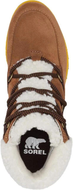 Sorel Harlow Lace Cozy Bootie - Women’s|-|Bottillon Lacé Douillet Harlow - Femme -Sorel Sales Store SRL 1977351 7E 7EDetail4 20Velvet 20Tan 20 20Blackened 20Brown