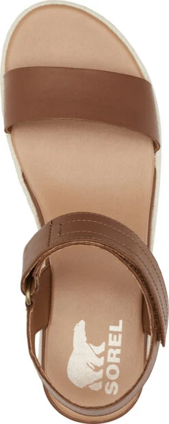 Sorel Cameron Flatform Wedge Sandals - Women's|-|Sandales Compensées à Plateforme Cameron - Femme -Sorel Sales Store SRL 1999471 7E 7ETop 20Velvet 20Tan 20 20Chalk