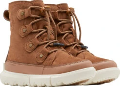 Youth Sorel Explorer™ Lace Waterproof - Big Kids|-|Bottes Imperméables à Lacets Sorel Explorer™ - Grand Enfant -Sorel Sales Store SRL 2020621 7E 7EFront 20Velvet 20Tan 20 20Chalk