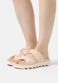 Sorel Viibe Twist Slide - Mules - Nova Sand/Chalk