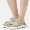 Sorel Viibe Twist Slide - Mules - Safari/Stone Green -Sorel Sales Store d2df77640b2b4904add85a5b9bf9fc92